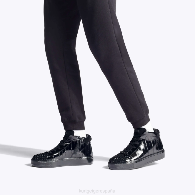 Kurt Geiger hombres Zapatillas altas London Laney Eel 2LPR605 | calzados negro